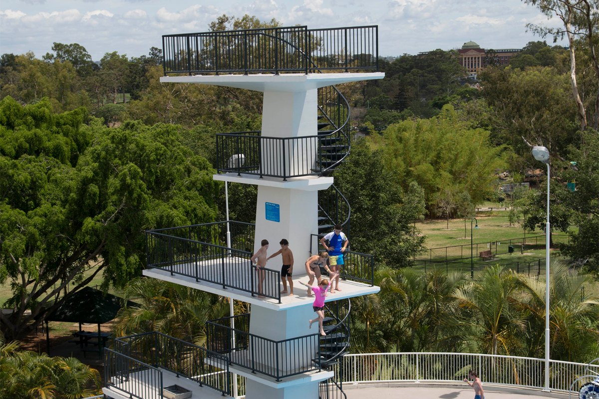 Tower and platform training area